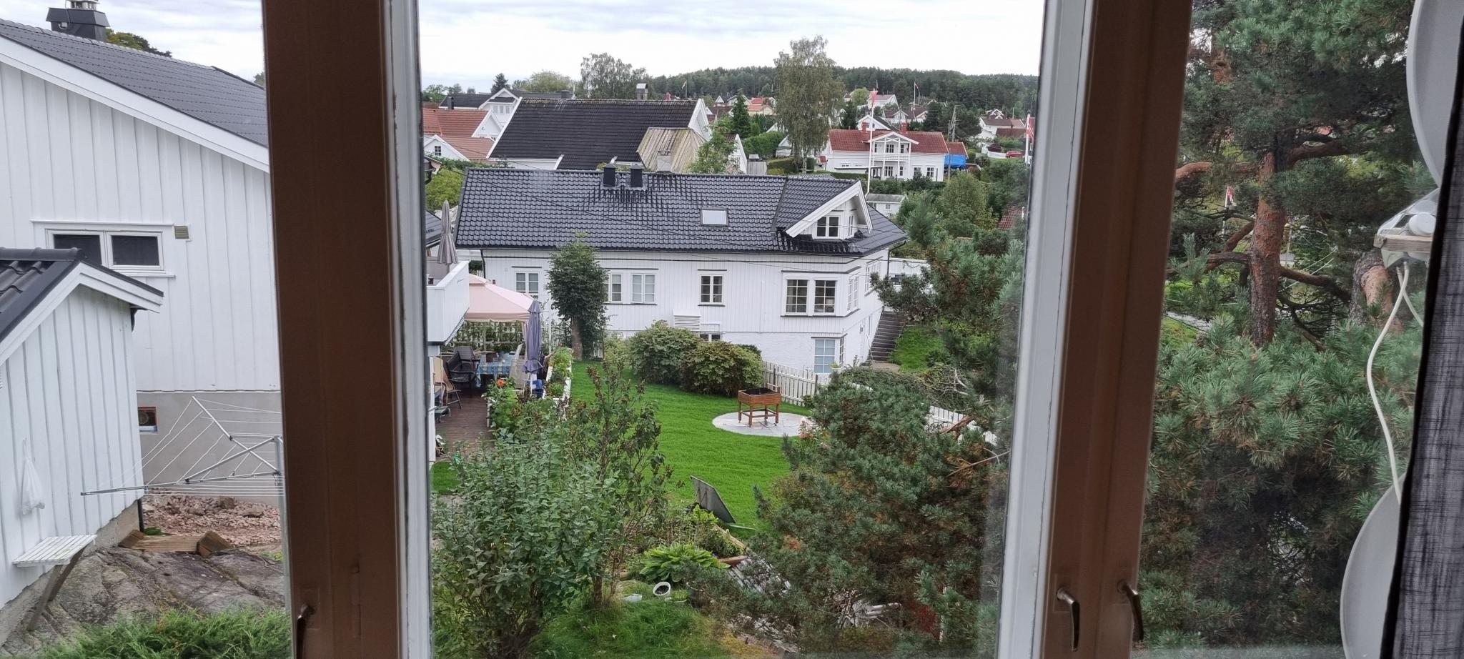 Utsikt mot syd fra stue